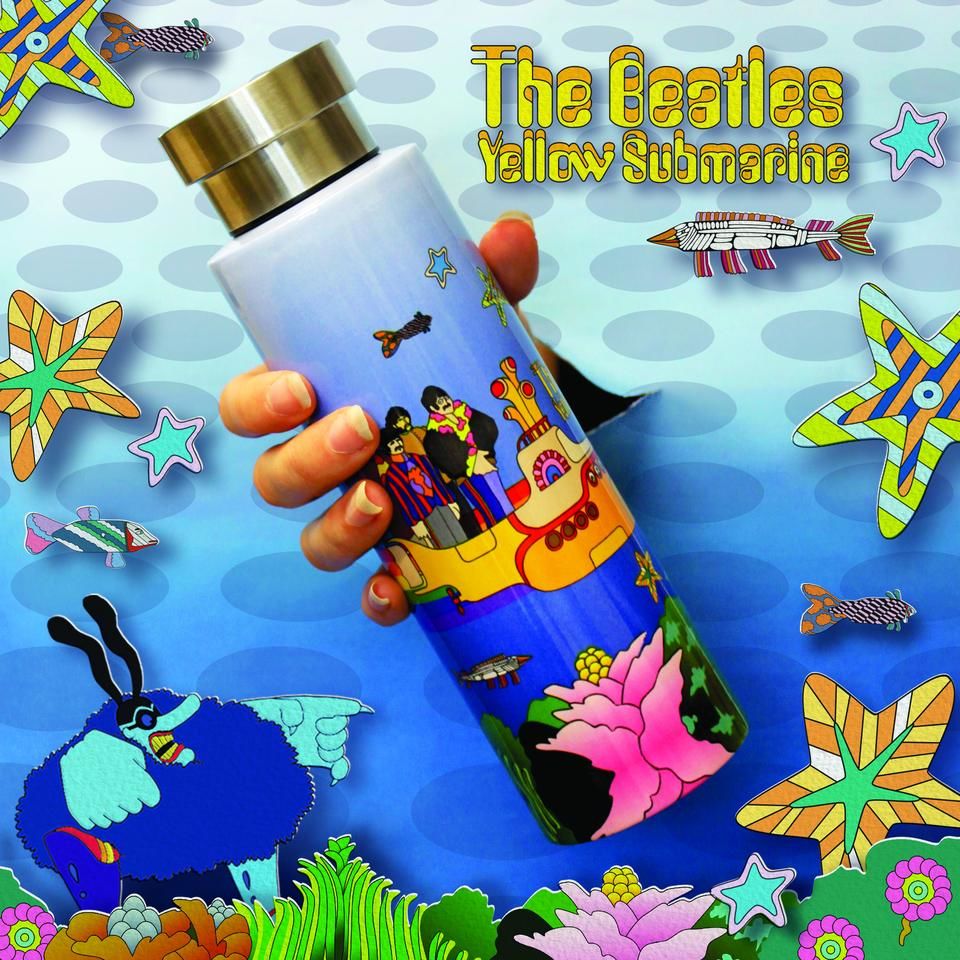 The Beatles - The Beatles Yellow Submarine Stainless Steel Flask.