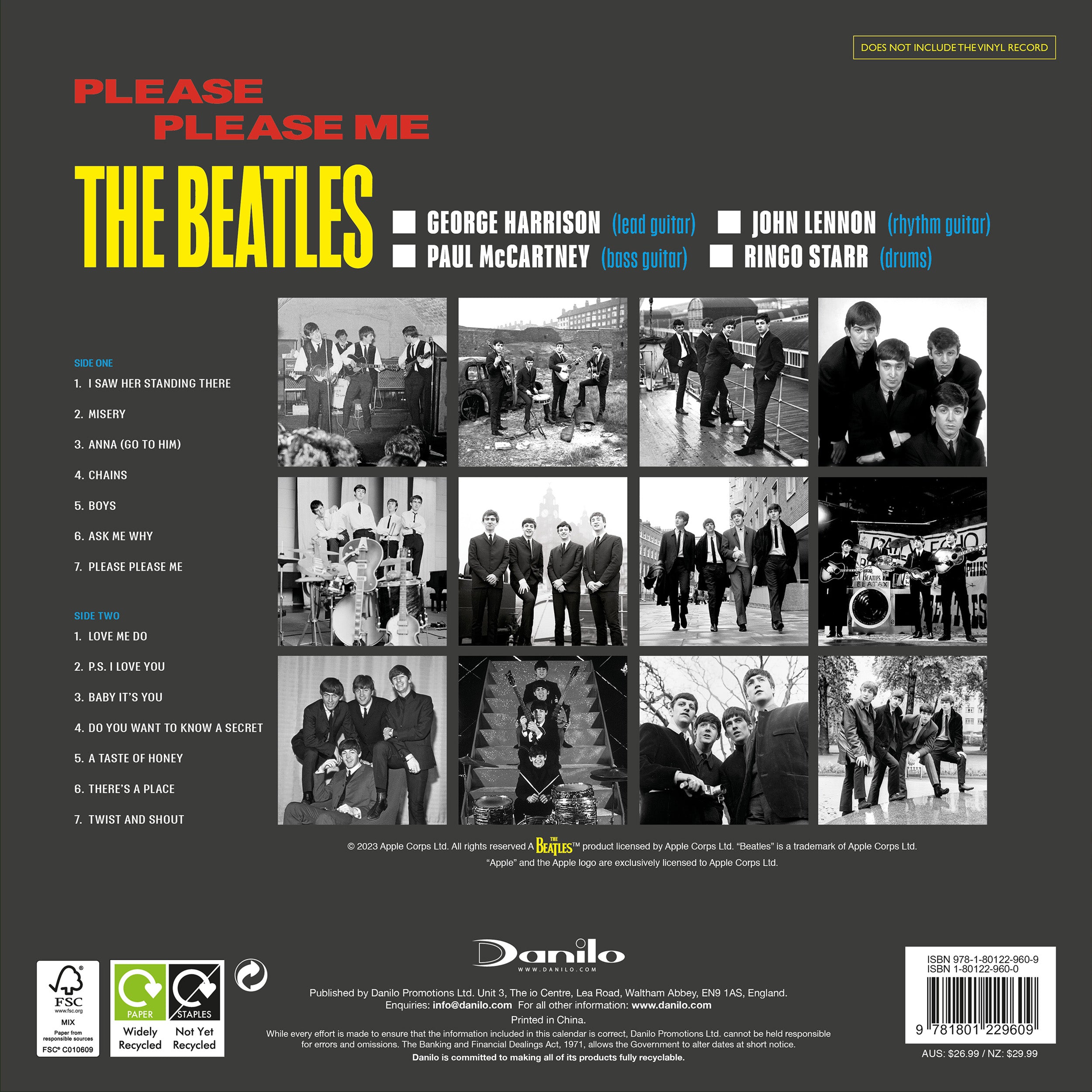 The Beatles - THE BEATLES 2024 COLLECTOR'S EDITION RECORD SLEEVE CALENDAR