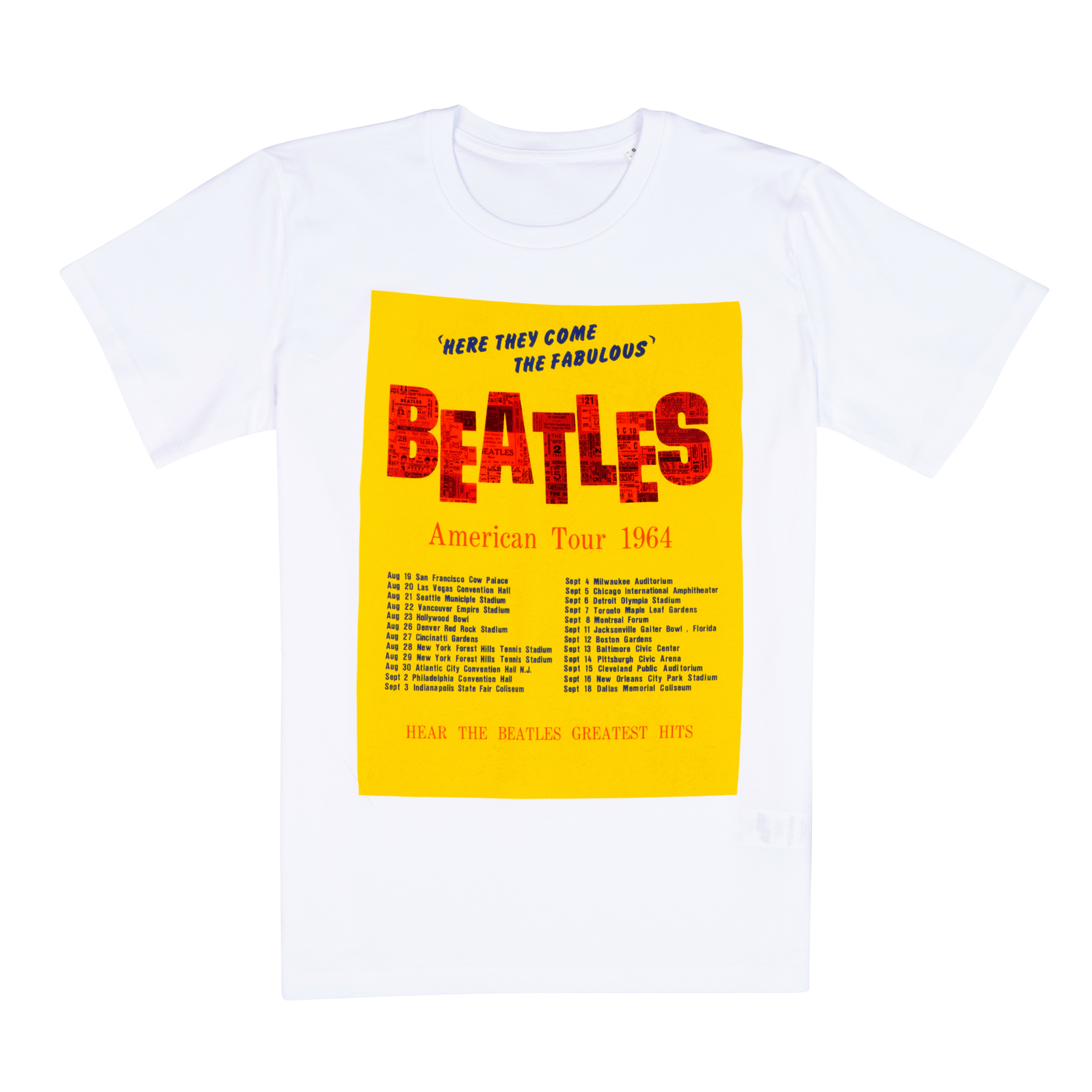 The Beatles - American Tour 1964 White T-shirt
