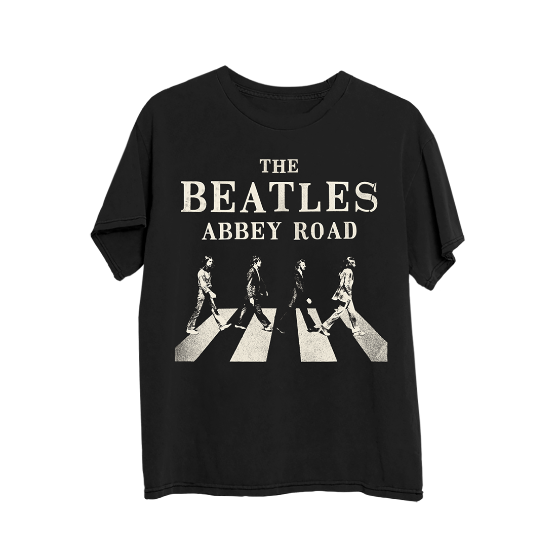 The Beatles - Abbey Road Sign Black T-Shirt